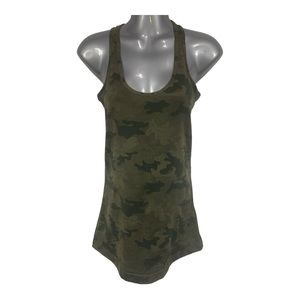 Lululemon Cool Racerback CRB Tank Savasana Camo Fatigue Green, Size 6